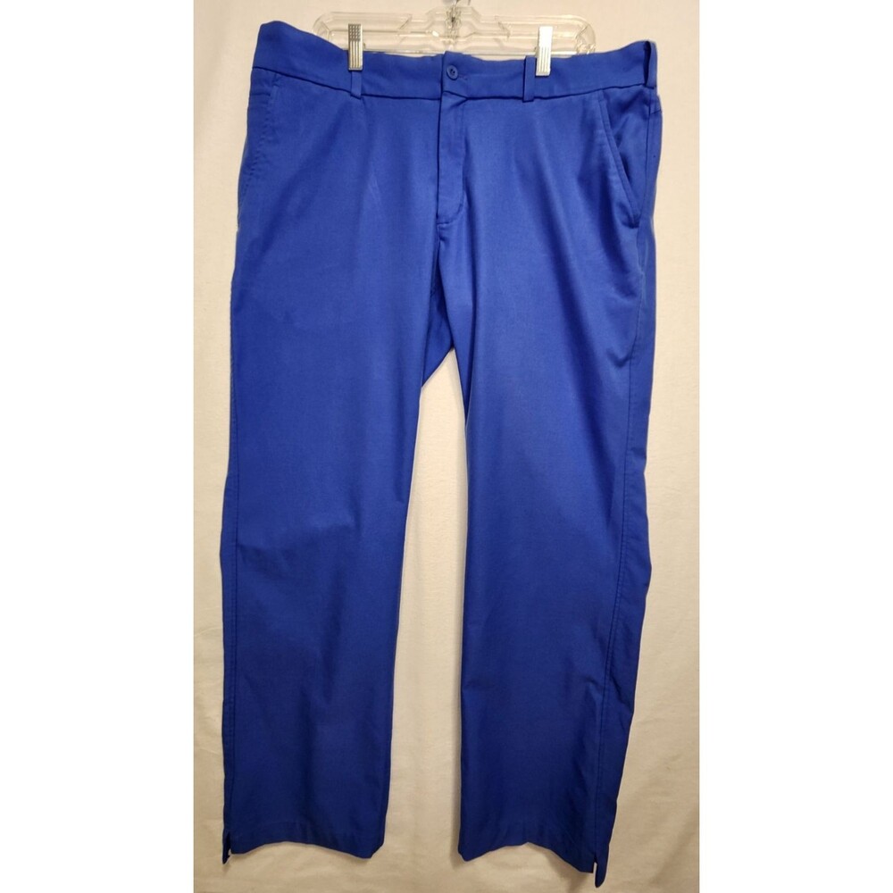 Nike Golf Tour Performance Pants Mens 38x32 Royal Blue Athleisure Coach Athletic
